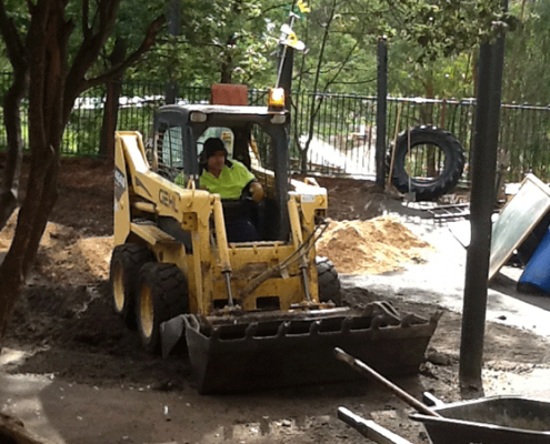 Image of the play yard renovations for the UYCH Children's Centre