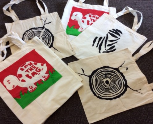 YVCS designed tote bags
